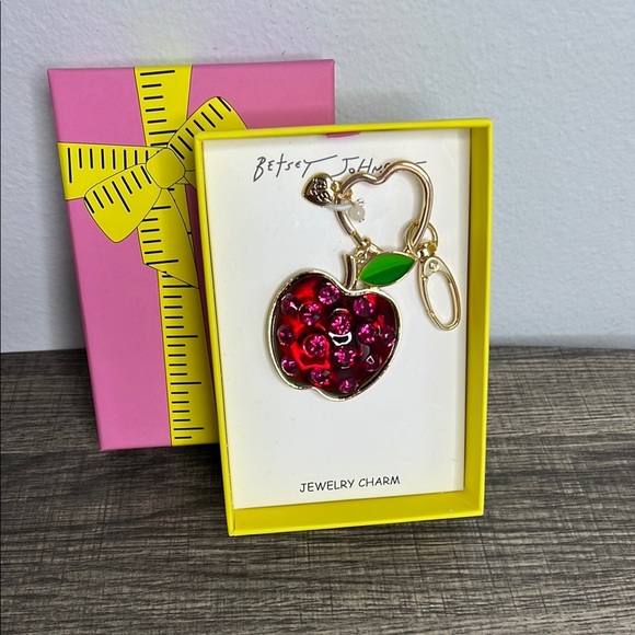 Betsey Johnson Accessories - Betsey Johnson |  Apple Bag Charm 🍎